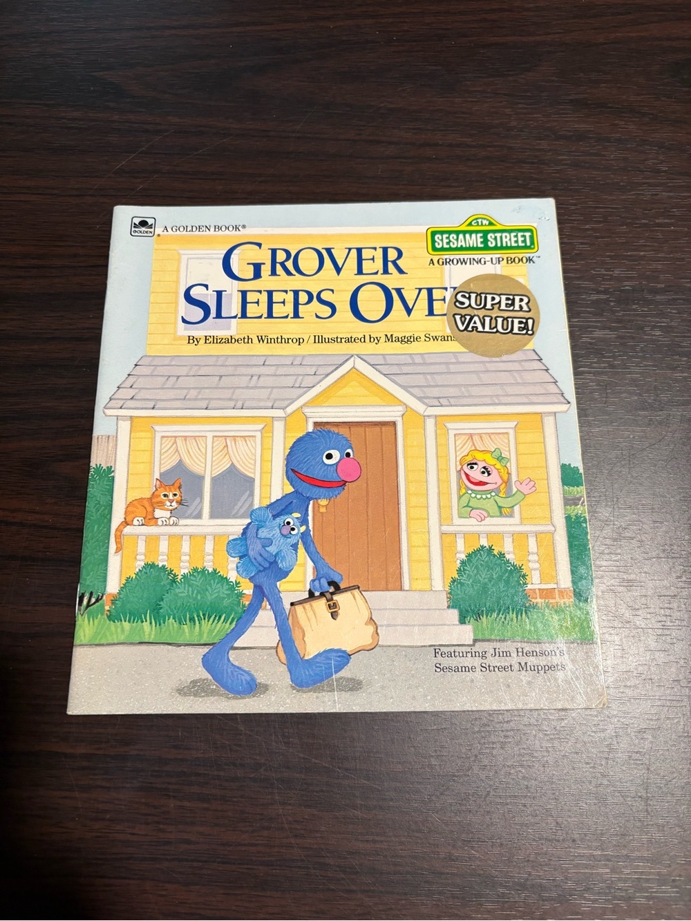 Sesame Street Grover Sleeps Over Paperback Book
